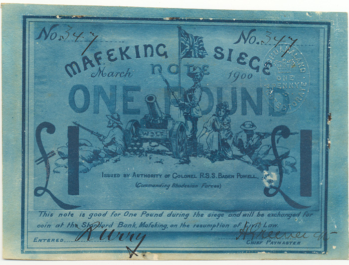 Лицевая сторона банкноты ЮАР номиналом 1 Шиллинг