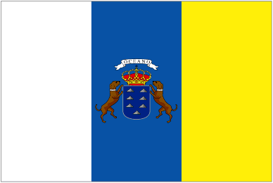 Флаг Канарских Островов Фото