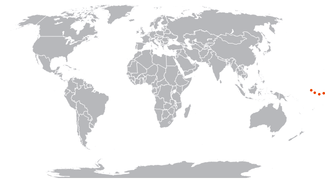 Кирибати на карте мира