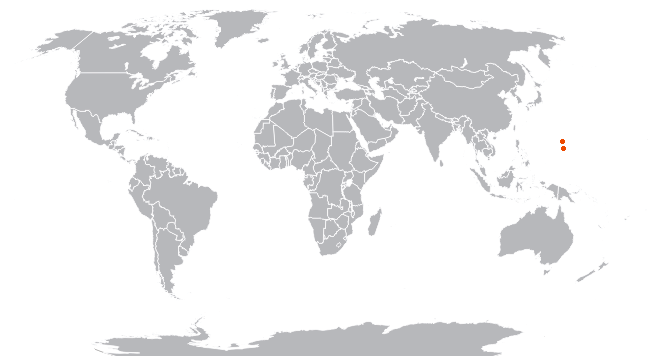 Северные Марианские острова на карте мира