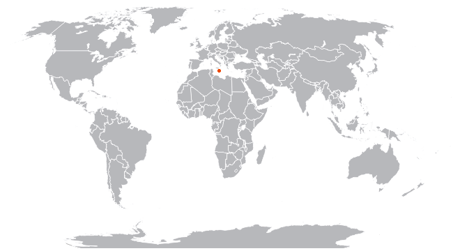 Мальта на карте мира