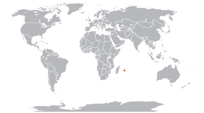 Маврикий на карте мира
