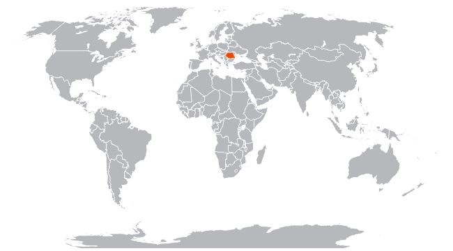 Румыния на карте мира