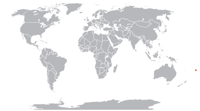 Тонга на карте мира