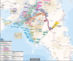Схема проезда к аэропорту Афин (общественным транспортом)