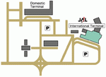 Схема подъезда к аэропорту Окленда