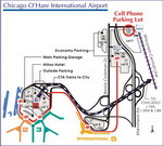 Схема парковок аэропорта Чикаго