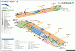 Схема аэропорта Эдинбурга (гейты 1-12)