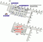 Схема терминалов авиакомпании JAL аэропорта Стамбула