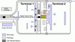 Схема терминалов аэропорта Мюнхена