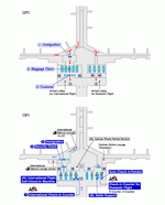 Схема терминалов авиакомпании JAL аэропорта Нагои