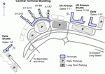 Схема аэропорта Нью-Йорка (Ла Гуардиа)