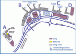 Схема парковок аэропорта Нью-Йорка (Ла Гуардиа)