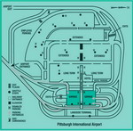 Схема парковок аэропорта Питтсбурга