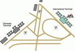 Схема подъезда к аэропорту Сеула (Gimpo)