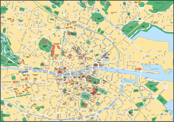 Карта Дублина