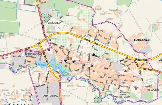 Карта Гробини
