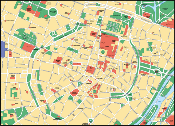 Мюнхен, карта города