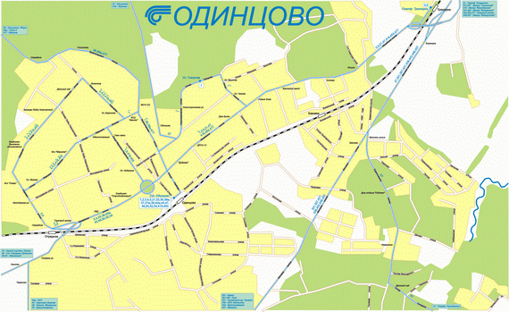 Карта Одинцово