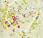 Карта центра Вены
