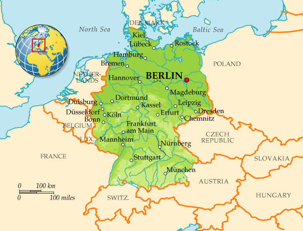 Карта Германии Скачать - фото 4