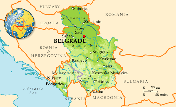 Путь из Сербии в Черногорию