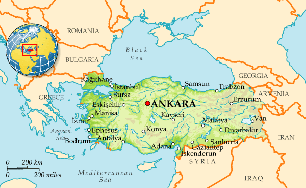 Карта Турции. Турция на карте мира — Planetolog.ru