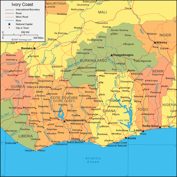 Карта Кот-д