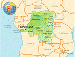 Карта Демократической Республики Конго