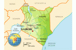 Карта Кении