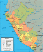 Карта Перу
