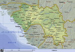 Карта Гвинеи