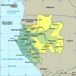 Карта Габона
