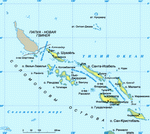 Карта Соломоновых островов