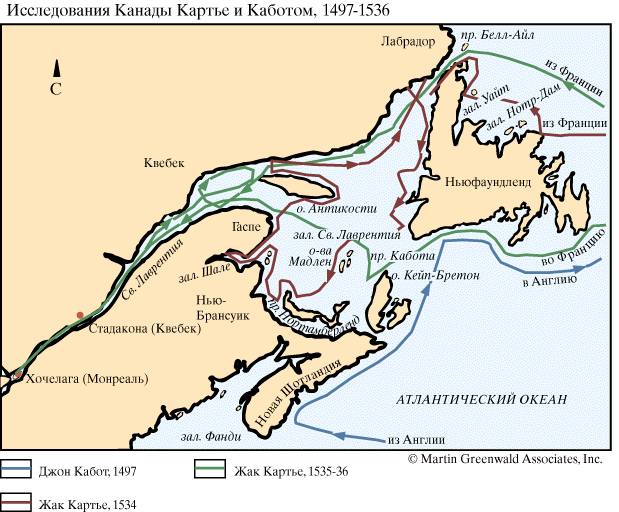 Исследования Канады, 1497—1536