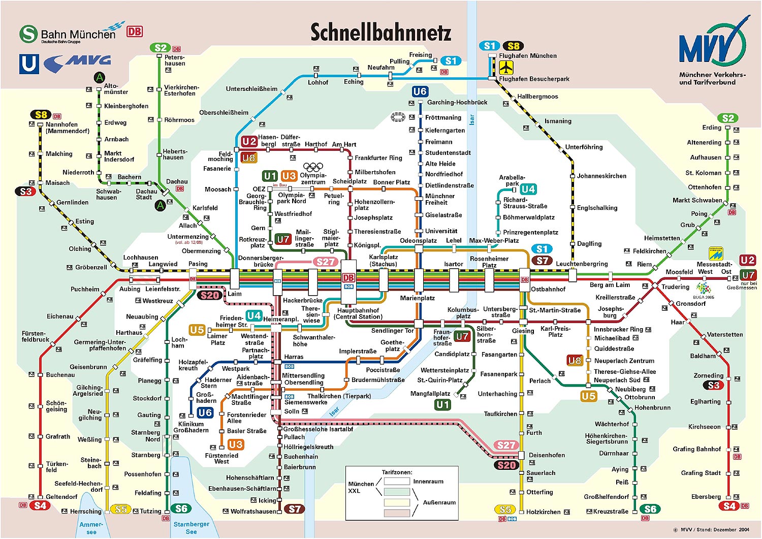 Мюнхен, карта города