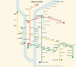 Схема метро Лион