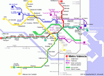 Карта метро Валенсия