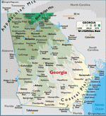 Карта Джорджии