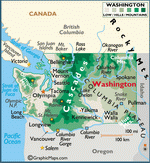 Карта Вашингтона
