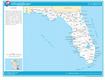 Карта округов Флориды