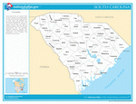 Карта округов Южной Каролины