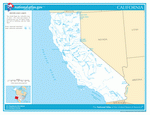 Карта рек и озер Калифорнии