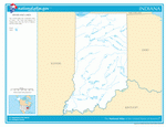 Карта рек и озер Индианы