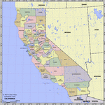 Карта деления Калифорнии