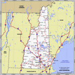 Карта Нью-Гемпшира