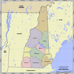 Карта деления Нью-Гемпшира
