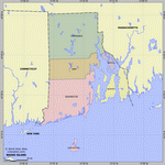 Карта деления Род Айленда