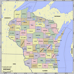 Карта деления Висконсина